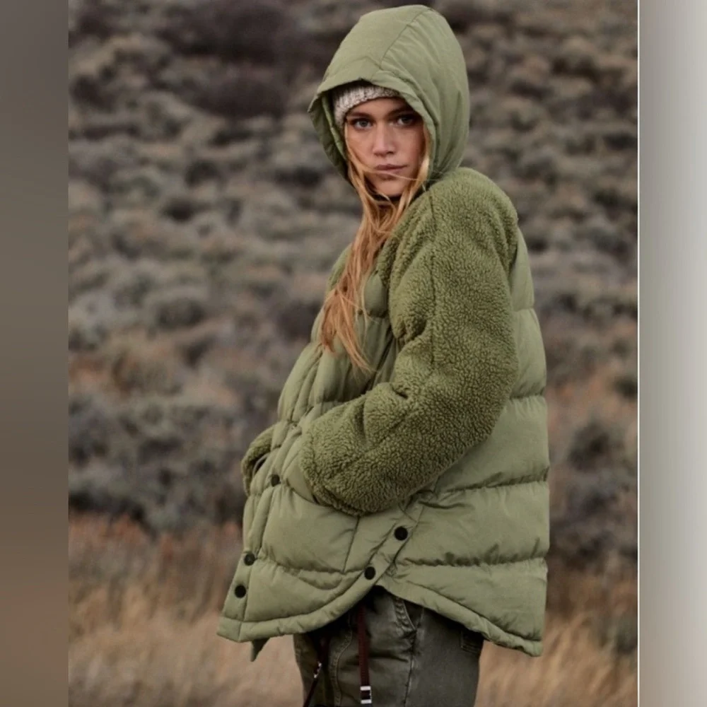 ANTHROPOLOGIE NWT Pilcro Swing Puffer Jacket Size M. - Picture 2 of 10